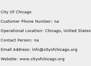 city of chicago customer service.
